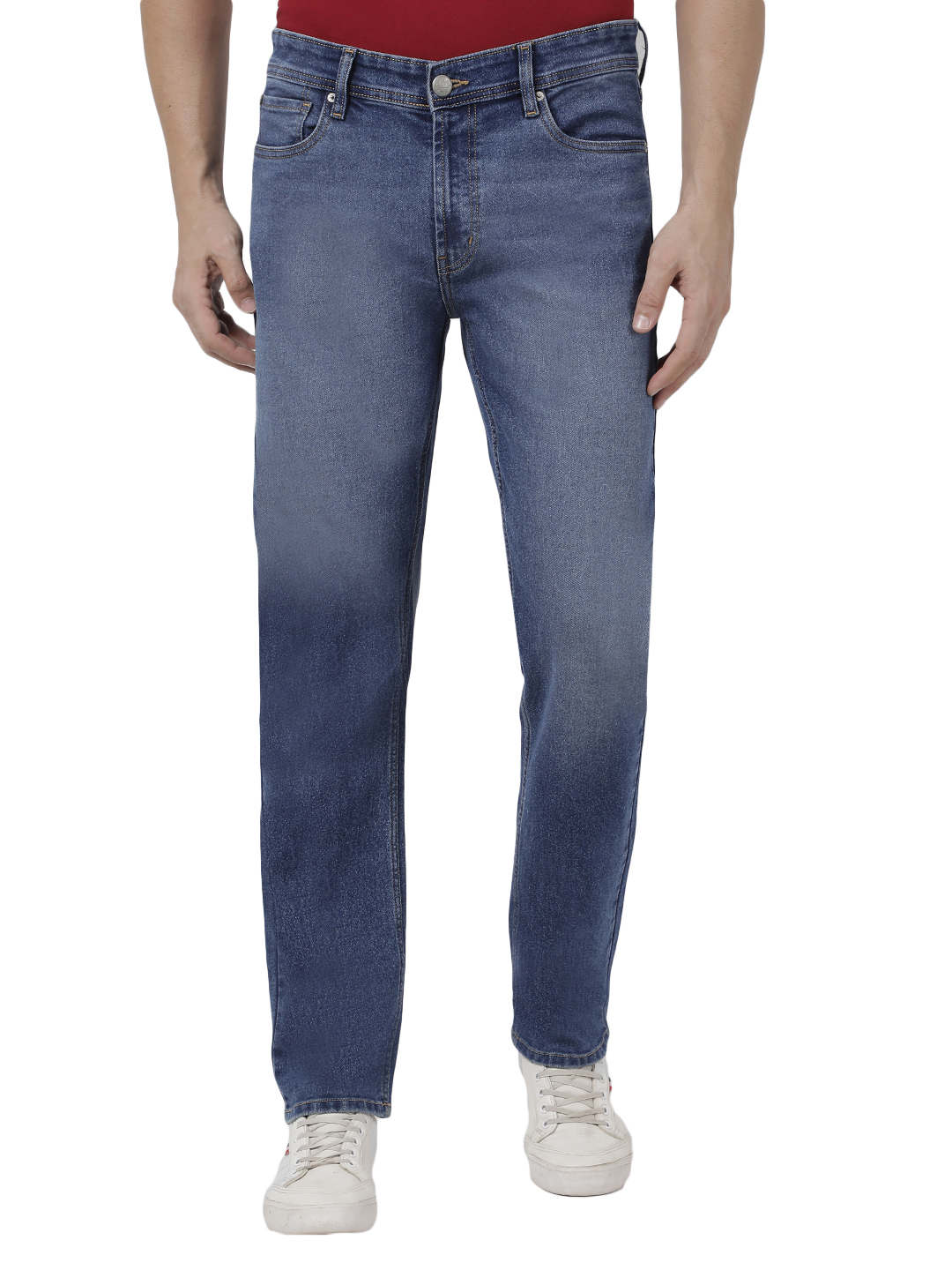 Numero Uno Men Faded Blue Jeans